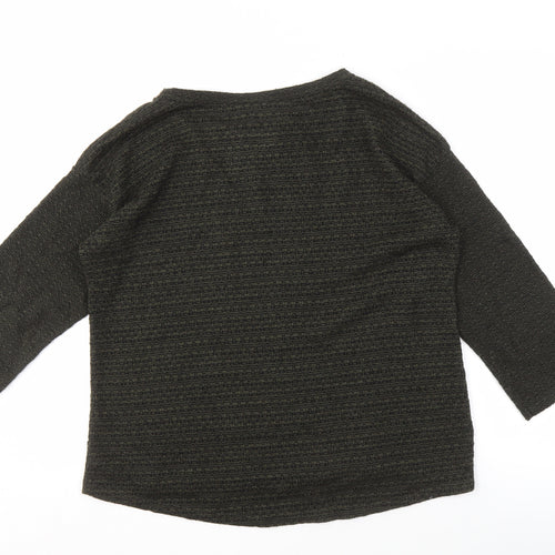 Izabel London Women's Black Boat Neck Jumper S