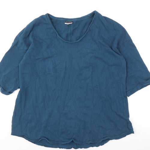Beloved Women's Blue XL Round Neck Top