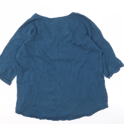 Beloved Women's Blue XL Round Neck Top