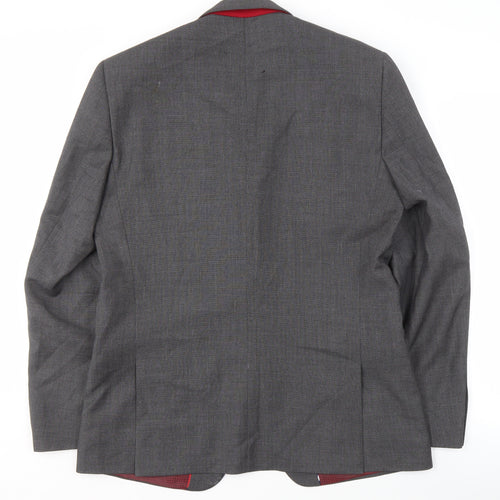 Next Men's Grey 42L Wool Blazer, Formal Jacket