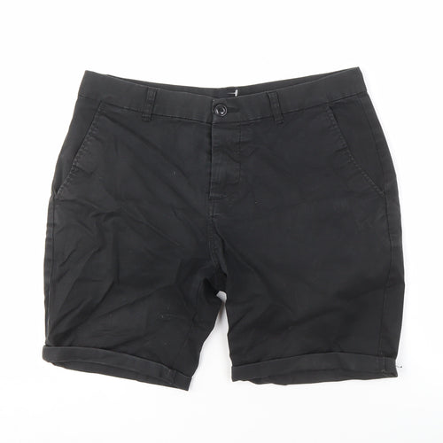 ASOS Men's Black Chino Shorts - Size 32, Regular Fit