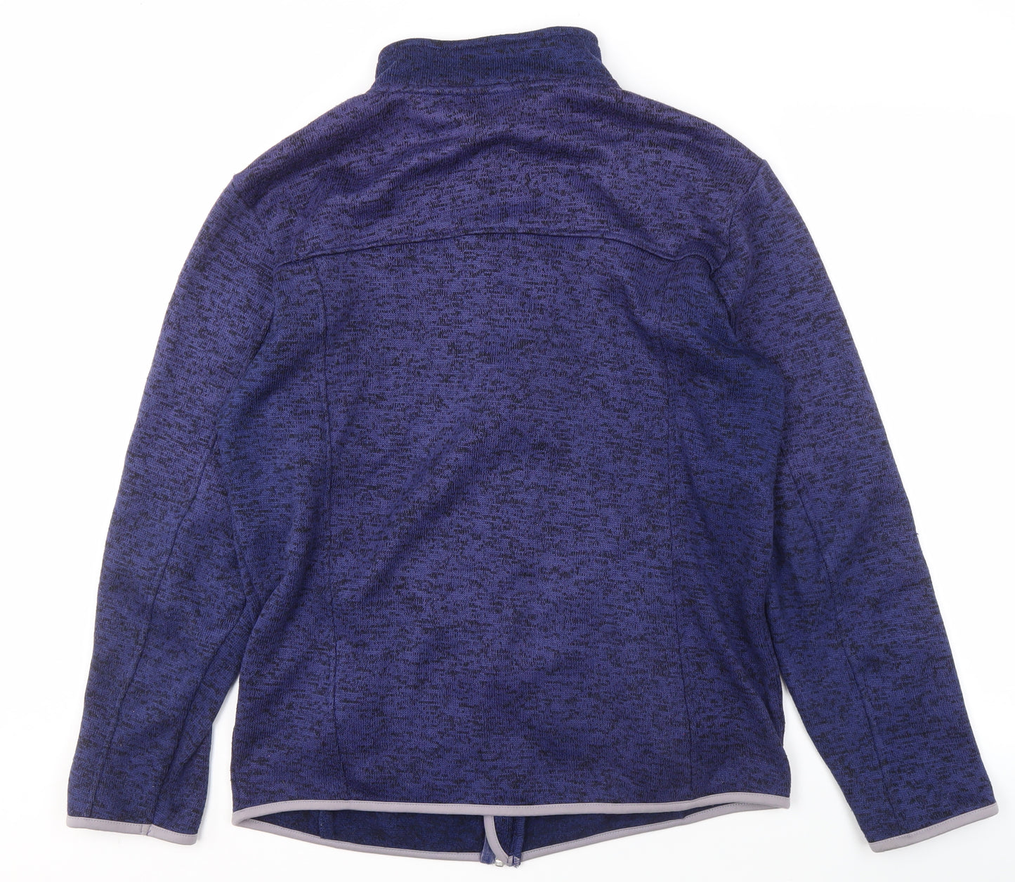 Crane Men's Blue Basic Jacket, Size L, Stand-Up Collar