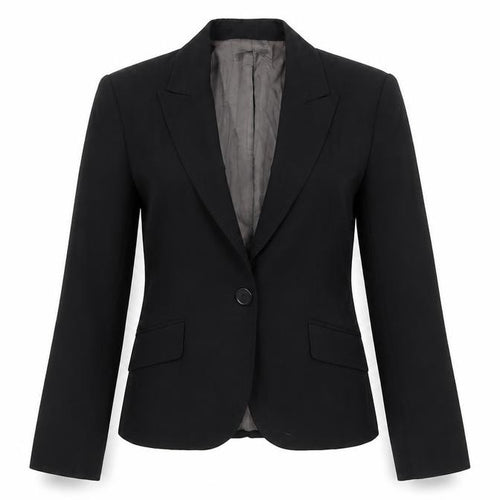 Cue Women Black Blazer Size 10 Business Workwear