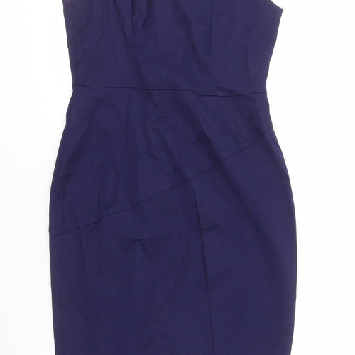 Cue Women's Blue Sheath Dress - Size 10, Business Wear