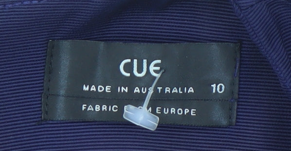 Cue Women's Blue Sheath Dress - Size 10, Business Wear