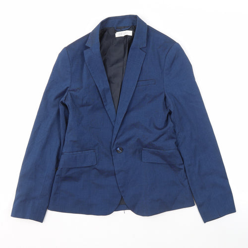 H&M Teens Blue Blazer, Single Breasted, Size 24
