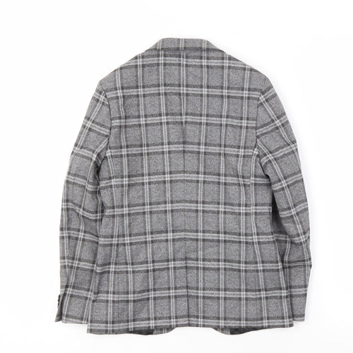 Next Boys Grey Check Suit Jacket 9 Years Slim Fit