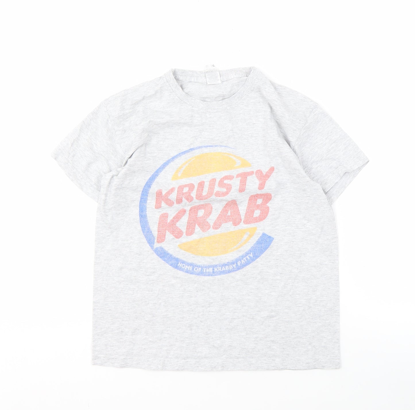 Fruit of the Loom Boys Grey SpongeBob T-Shirt 9-10Y Graphic