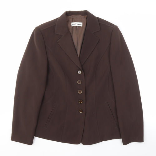 Gerry Weber Women's Brown Blazer, Size 10, Business Style