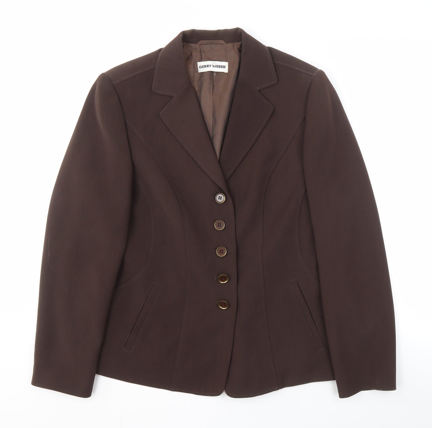 Gerry Weber Women's Brown Blazer, Size 10, Business Style