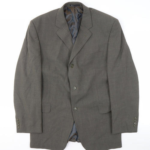 BHS Men's Grey Regular Fit Blazer 44
