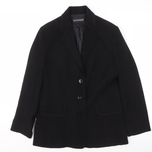Marks & Spencer Women's Black Blazer Size 14
