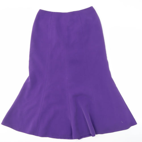 Jacques Vert Women's Purple Trumpet Skirt Size 12