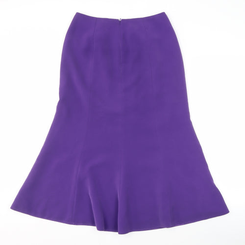 Jacques Vert Women's Purple Trumpet Skirt Size 12