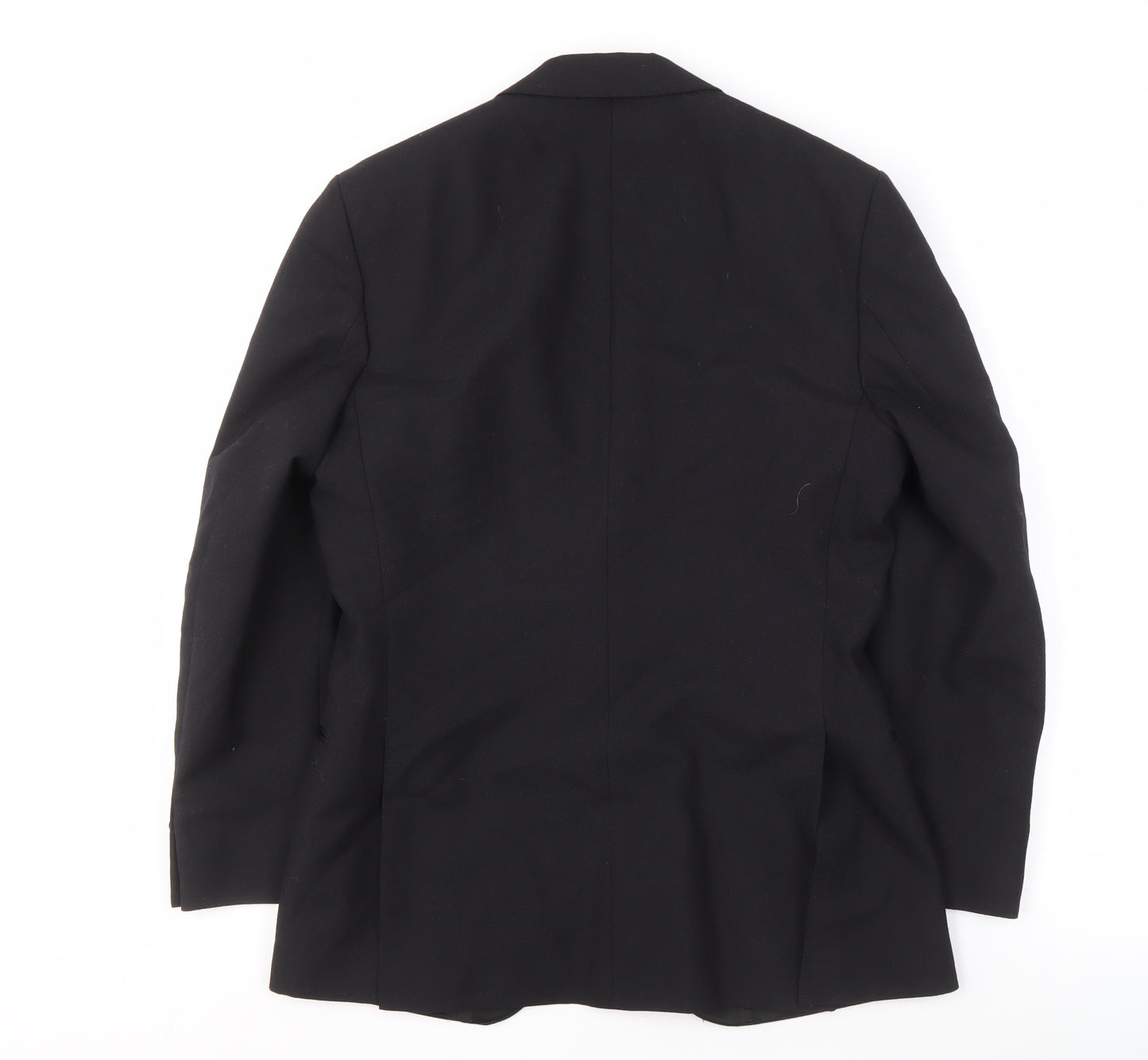 Pin Stripe Men's Black Blazer, 36 Short, Slim Fit