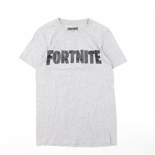 Primark Fortnite T-Shirt for Men, Size S in Grey