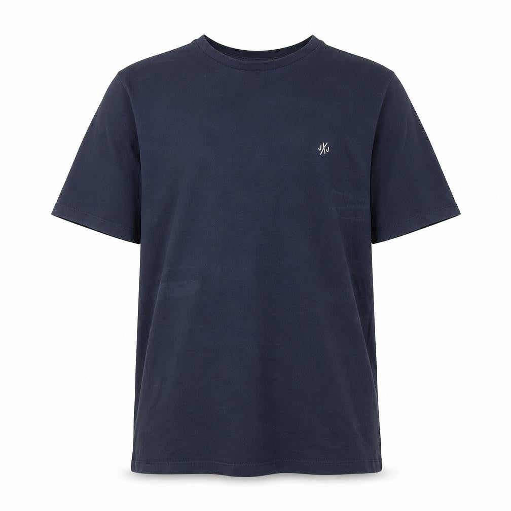 Jack & Jones Men's Blue Cotton Crew Neck T-Shirt L
