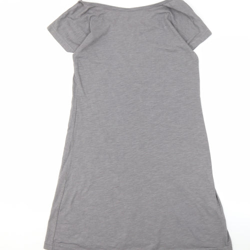 Hot Chili Women's Grey Geometric Print Dress M