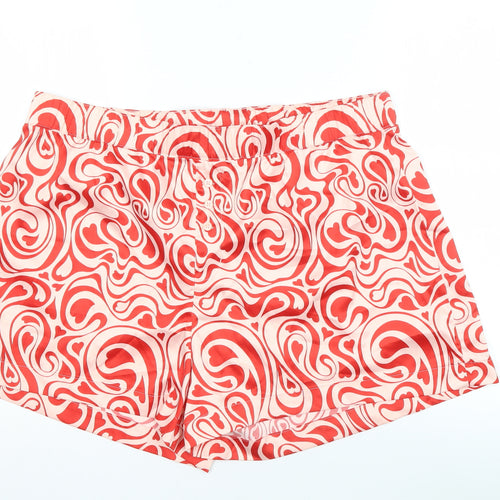 Monki Women's Red Graphic Print Sleep Shorts XL