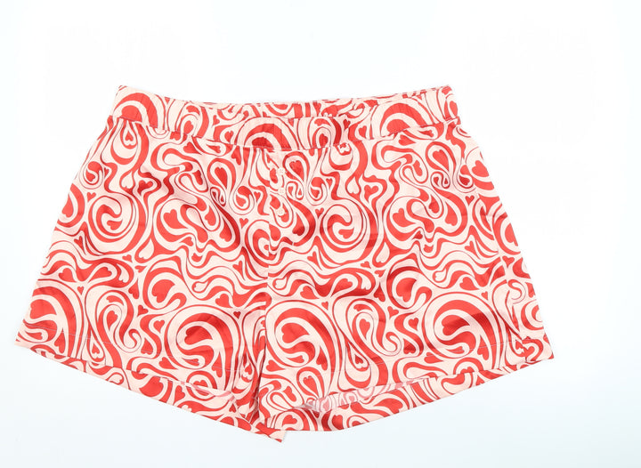 Monki Women's Red Graphic Print Sleep Shorts XL