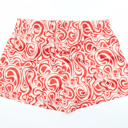 Monki Women's Red Graphic Print Sleep Shorts XL