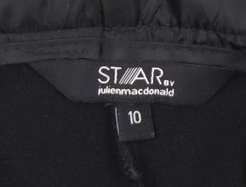 STAR Women's Black Straight Trousers, Size 10