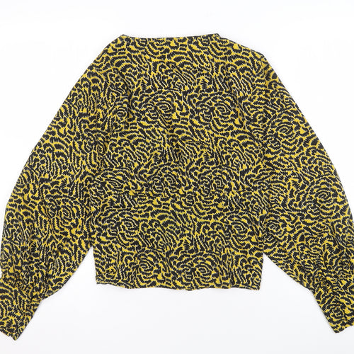 Topshop Women's Multicoloured Animal Print Blouse