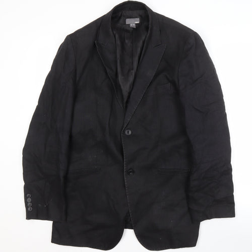H&M Men's Black Blazer Size 40 Formal Wear