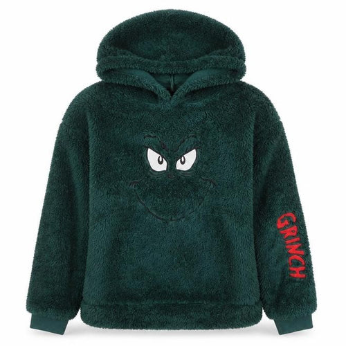 The Grinch Unisex Adults Green Hooded Jumper
