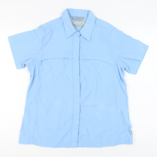 Regatta Women's Blue Button-Up Shirt Size 12