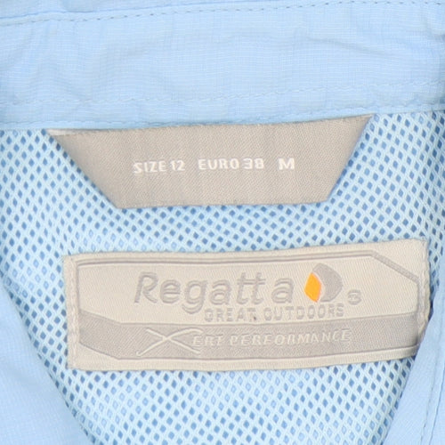 Regatta Women's Blue Button-Up Shirt Size 12