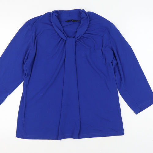 Isle Collection Women's Blue 3/4 Sleeve Top - Size L