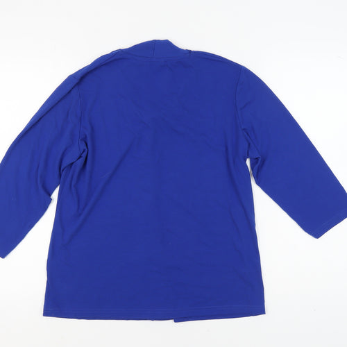 Isle Collection Women's Blue 3/4 Sleeve Top - Size L