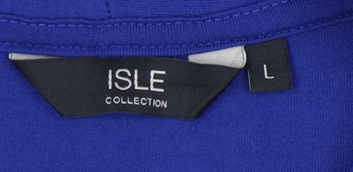 Isle Collection Women's Blue 3/4 Sleeve Top - Size L