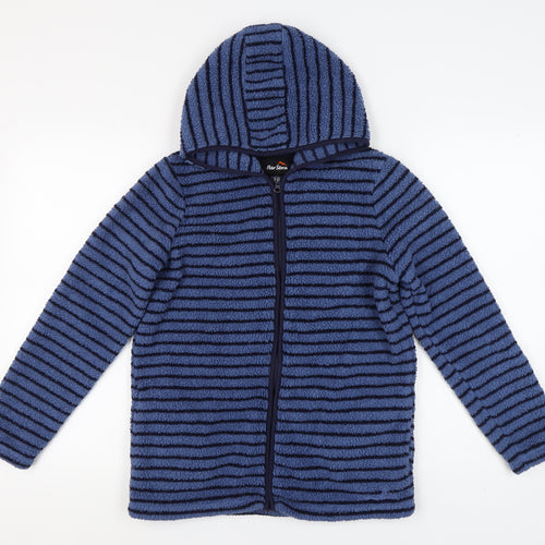 Peter Storm Boys Blue Striped Hooded Jacket, 13 Years