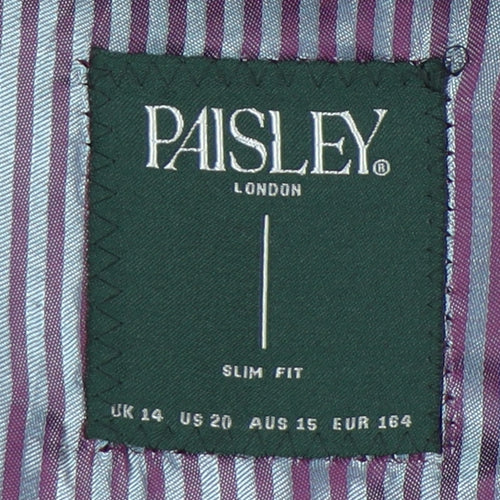 Paisley Boys Blue Slim Fit Suit Jacket UK 14