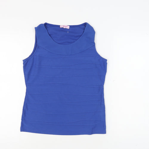 Marks and Spencer Women's Blue Tank Top Size 12