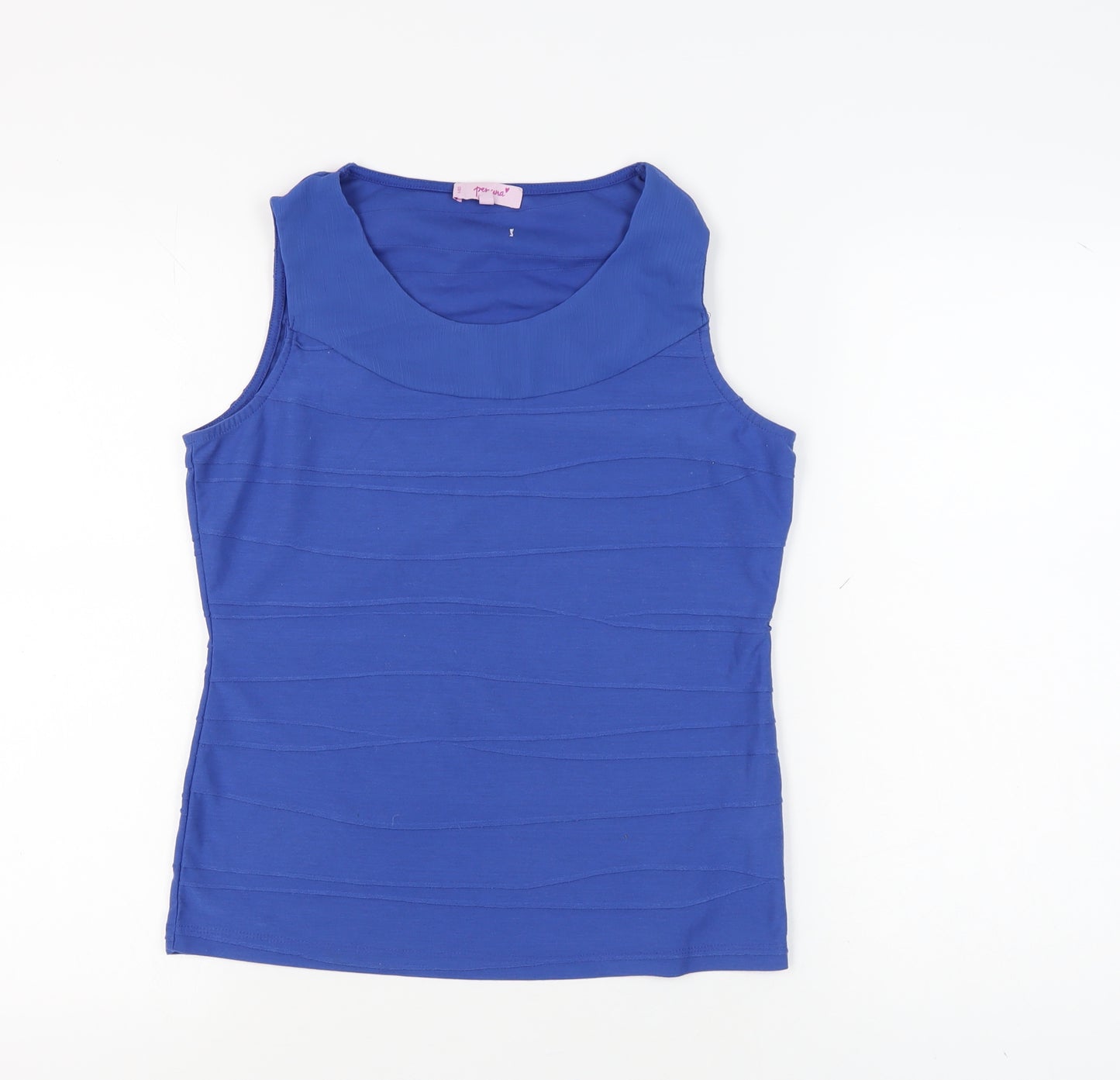 Marks and Spencer Women's Blue Tank Top Size 12