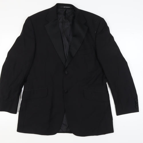 Jeff Banks Men's Black Regular Wool Tuxedo Blazer 42R Formal