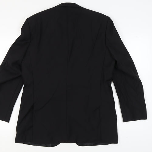 Jeff Banks Men's Black Regular Wool Tuxedo Blazer 42R Formal