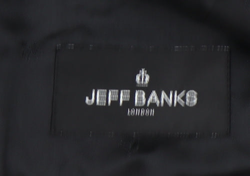Jeff Banks Men's Black Regular Wool Tuxedo Blazer 42R Formal