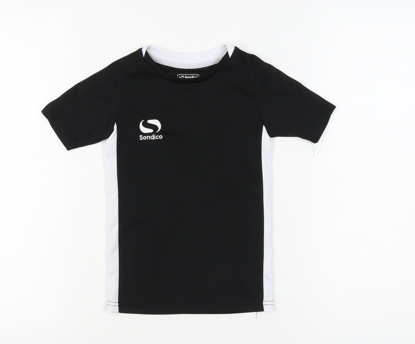 Sondico Boys Black T-Shirt, 3-4 Years, Casual Short Sleeve