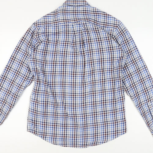 James Pringle Men's Blue Check Shirt S