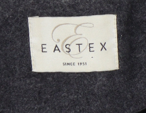 Eastex Women's Grey Wool Cashmere Coat, Size 16, Classic Style