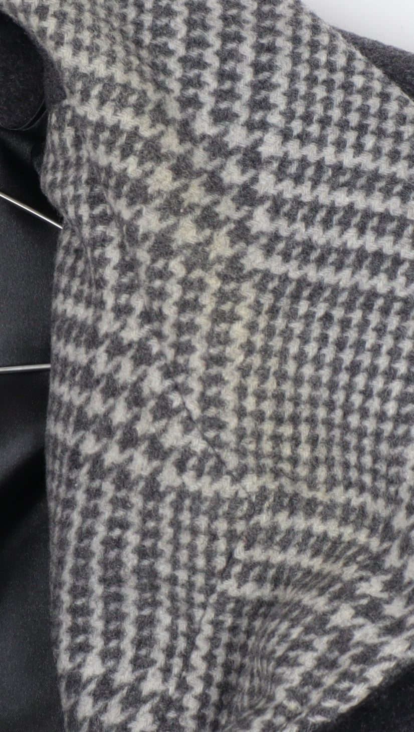 Eastex Women's Grey Wool Cashmere Coat, Size 16, Classic Style