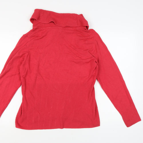 Alexon Women's Red Cowl Neck Pullover Jumper XL