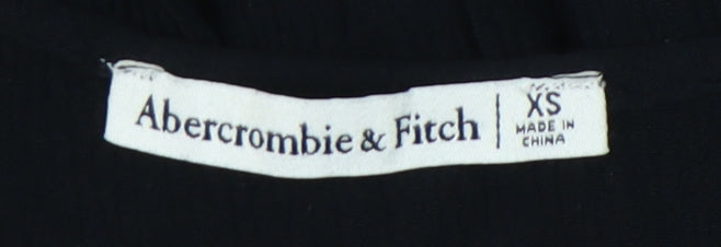 Abercrombie & Fitch Women's Black XS Cropped Blouse