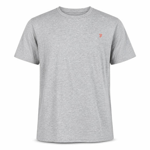 Farah Men's Grey Short Sleeve Crew Neck T-Shirt Size L