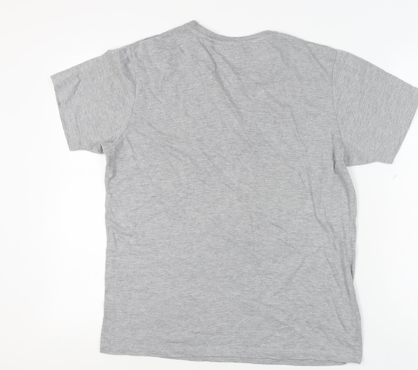 Farah Men's Grey Short Sleeve Crew Neck T-Shirt Size L
