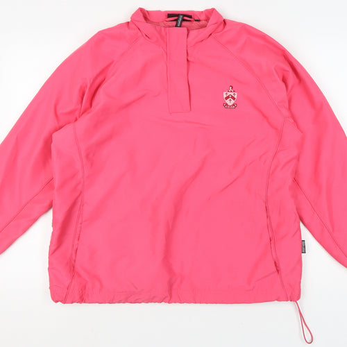 Glenmuir Women's Pink Sweatshirt, M, Elegant Logo Accent